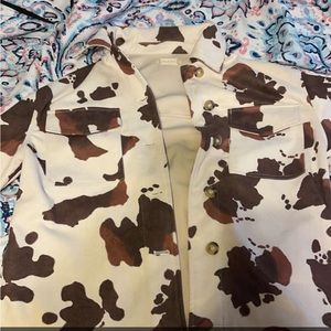 Cow print jacket from Altard state. Only wore a few times